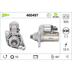 Starter Motor VALEO 460497 OE Ref 02Z911023E