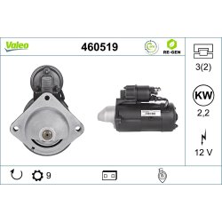 Starter Motor VALEO 460519 OE Ref 2179676