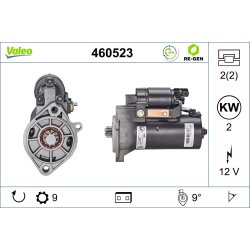 Démarreur VALEO 460523 pour VW LT, PASSAT OE 069911023E