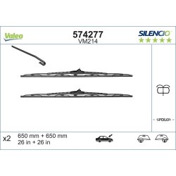 Balai d'essuie-glace VALEO 574277 pour CITROEN, FIAT, LANCIA, PEUGEOT VALEO