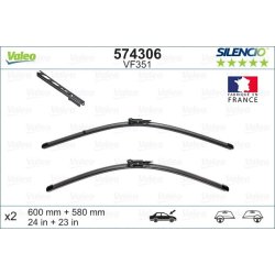 Wiper Blade VALEO 574306 OE Ref 0431438
