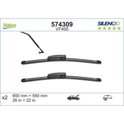 Essuie-glace VALEO 574309 pour RENAULT, GRAND, SCENIC OE 7711230011 VALEO