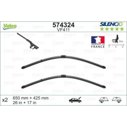 Wiper Blade VALEO 574324 OE Ref 1465888