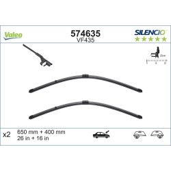 Balai d'essuie-glace VALEO 574635 pour PEUGEOT 207 OE 1613158680 VALEO