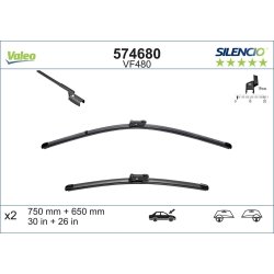 Balai d'essuie-glace VALEO 574680 pour CITROEN, DS, FORD, PEUGEOT OE 1609967080 VALEO