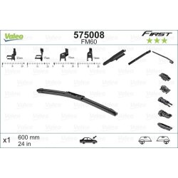 Wiper Blade VALEO 575008 OE Ref 9829426780