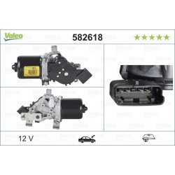 Moteur d'essuie-glace VALEO 582618 pour RENAULT, MEGANE, SPORT OE 288100941R VALEO