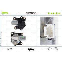 Moteur d'essuie-glace VALEO 582633 pour PEUGEOT 207 OE 6405-JC
