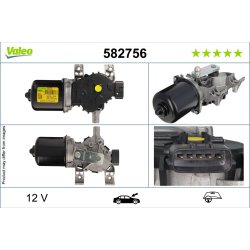 Moteur d'essuie-glace VALEO 582756 pour RENAULT CLIO OE 288A53268R VALEO