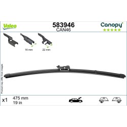 Essuie-glace VALEO 583946 pour ALPINA, AUDI, BMW, FIAT, FORD et plus encore... VALEO