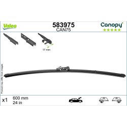 Essuie-glace VALEO 583975 pour ALFA ROMEO, ALPINA, AUDI, BMW et plus encore... VALEO