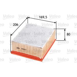 Air Filter VALEO 585007 OE Ref 1444QE