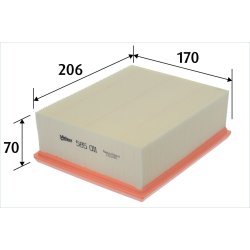 Air Filter VALEO 585011 OE Ref 1444J4