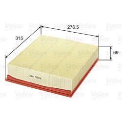 Air Filter VALEO 585036 OE Ref 05103554AB