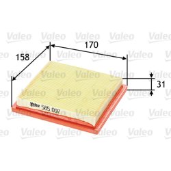 Air Filter VALEO 585097 OE Ref 165460U800