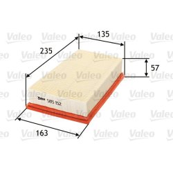Air Filter VALEO 585152 OE Ref 165466131R