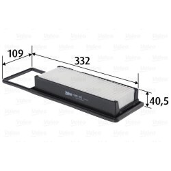 Air Filter VALEO 585193 OE Ref 17220PWA003