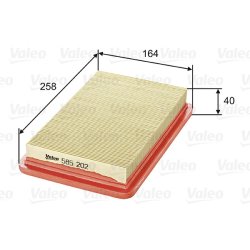 Air Filter VALEO 585202 OE Ref B6MW13Z409A