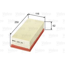 Air Filter VALEO 585211 OE Ref 1500A045