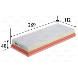 Air Filter VALEO 585219 OE Ref 0010940301