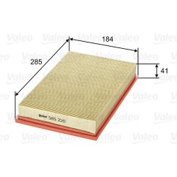 Air Filter VALEO 585220 OE Ref 834262