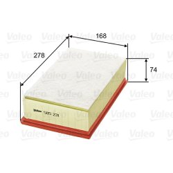Air Filter VALEO 585231 OE Ref 1444QQ
