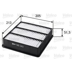 Air Filter VALEO 585243 OE Ref MR188657