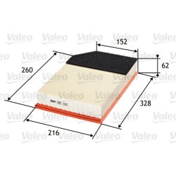 Air Filter VALEO 585320 OE Ref 8638600