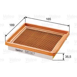Air Filter VALEO 585367 OE Ref 1337929