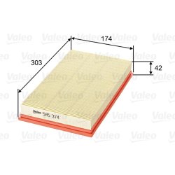 Air Filter VALEO 585374 OE Ref 1444CZ