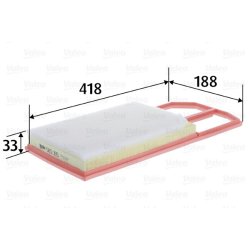 Air Filter VALEO 585395 OE Ref 6K0129620C