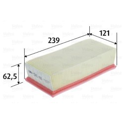 Air Filter VALEO 585418 OE Ref 9674725580