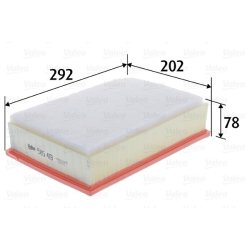 Air Filter VALEO 585419 OE Ref 1654600Q1L