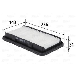 Air Filter VALEO 585432 OE Ref 1378063J00