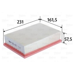 Air Filter VALEO 585439 OE Ref 834762