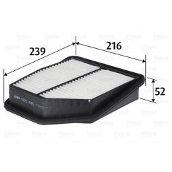 Air Filter VALEO 585445 OE Ref 1378078K00
