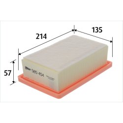 Air Filter VALEO 585454 OE Ref 165462683R