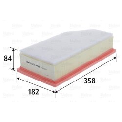 Air Filter VALEO 585459 OE Ref 1444QA