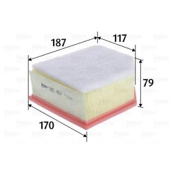 Air Filter VALEO 585467 OE Ref 1444SX