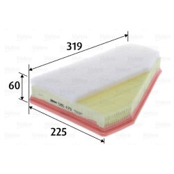 Air Filter VALEO 585479 OE Ref 4891462AB