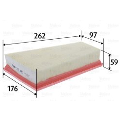 Air Filter VALEO 585480 OE Ref 2700940004