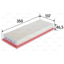 Air Filter VALEO 585481 OE Ref 9805552080