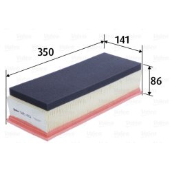 Air Filter VALEO 585482 OE Ref 1444QZ
