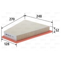 Air Filter VALEO 585487 OE Ref 13717582908