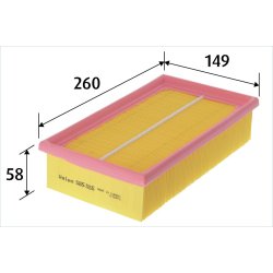 Air Filter VALEO 585555 OE Ref 1023134