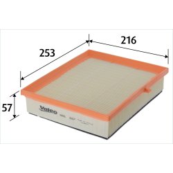 Air Filter VALEO 585557 OE Ref 17801YV020