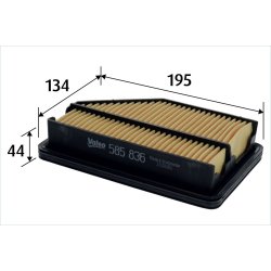 Air Filter VALEO 585836 OE Ref 17220RSHE00