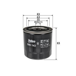Oil Filter VALEO 586143 OE Ref 2630035530