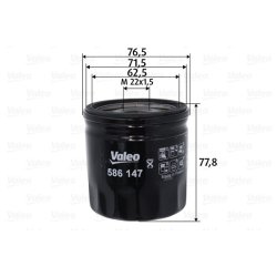 Oil Filter VALEO 586147 OE Ref 9808867880