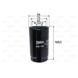 Oil Filter VALEO 586149 OE Ref 2995561